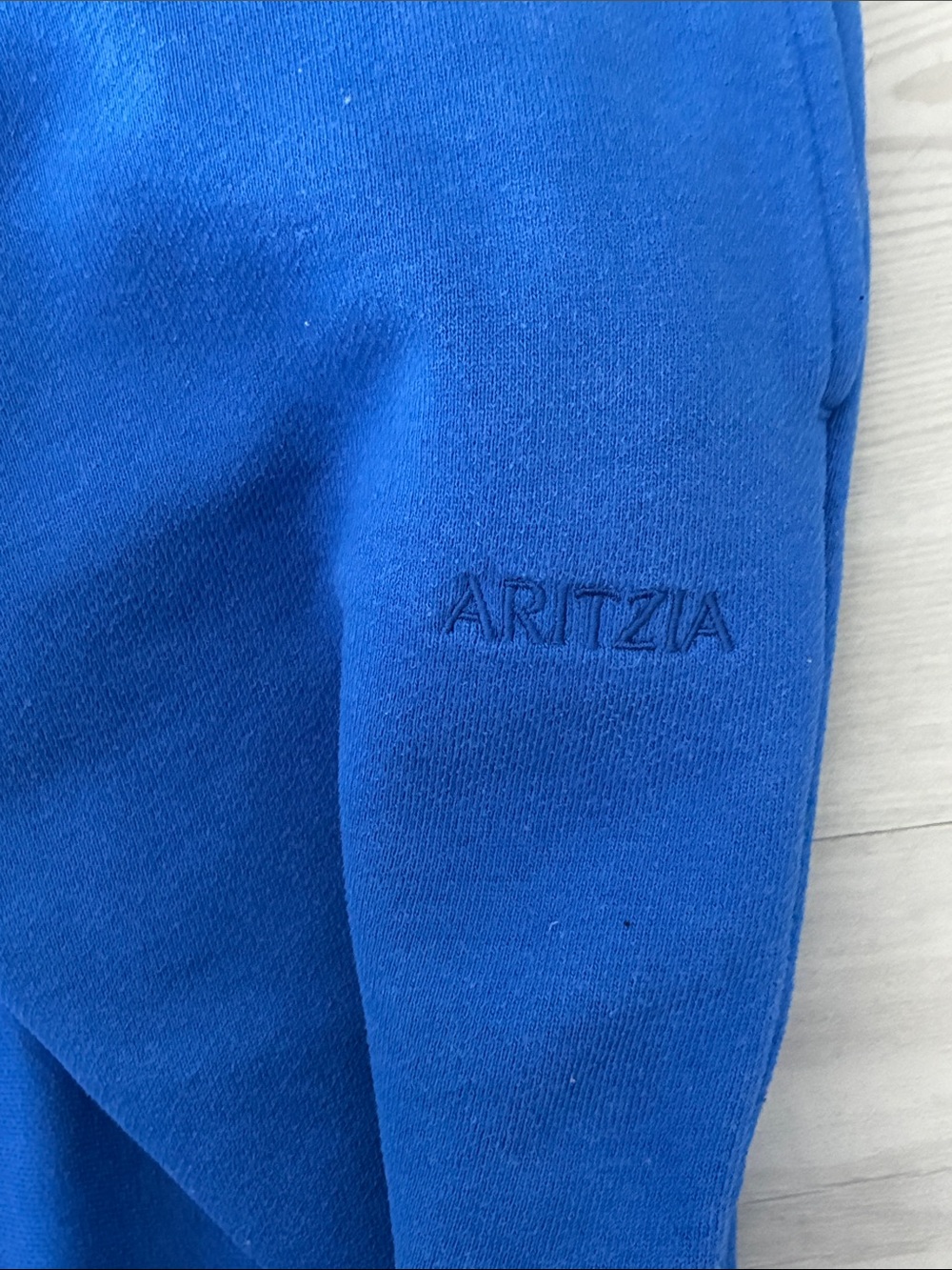 Aritzia Size XL Mega-Fit Sweatfleece Cozy Fleece Straight Sweatpants - Jazz Blue - Picture 5 of 10